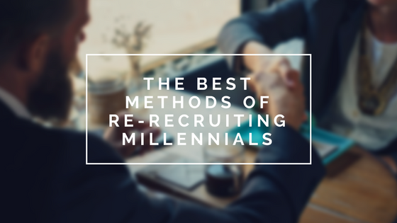 blog header for bryan moll's website, "the best methods of re-recruiting millennials"